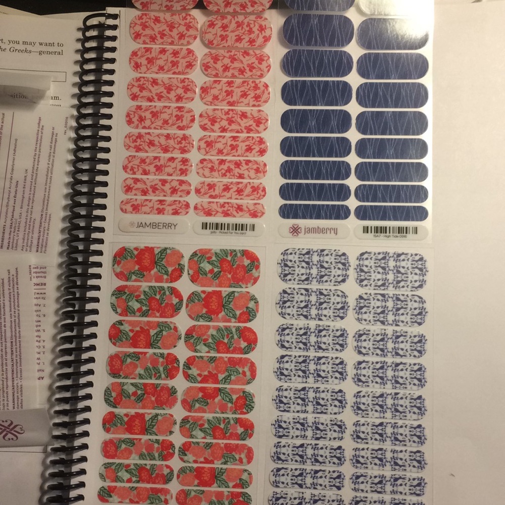 Four sets Jamberry nail wraps